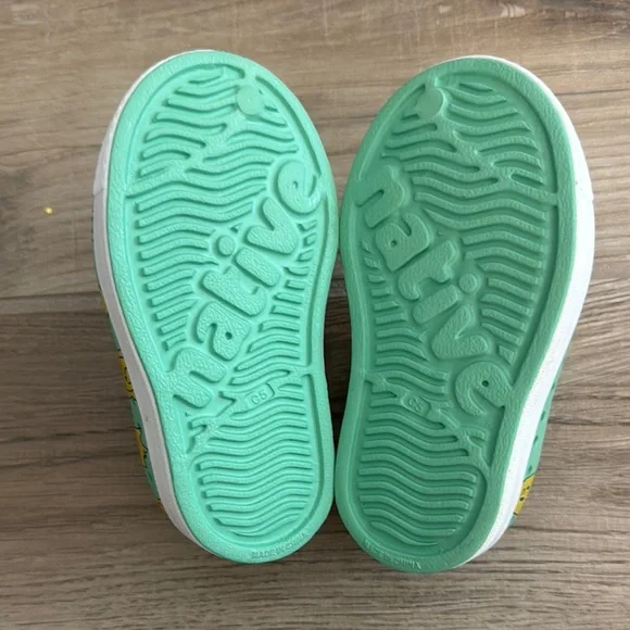 Native Green and Yellow Water Shoes with Ventilation - Picture 5 of 5